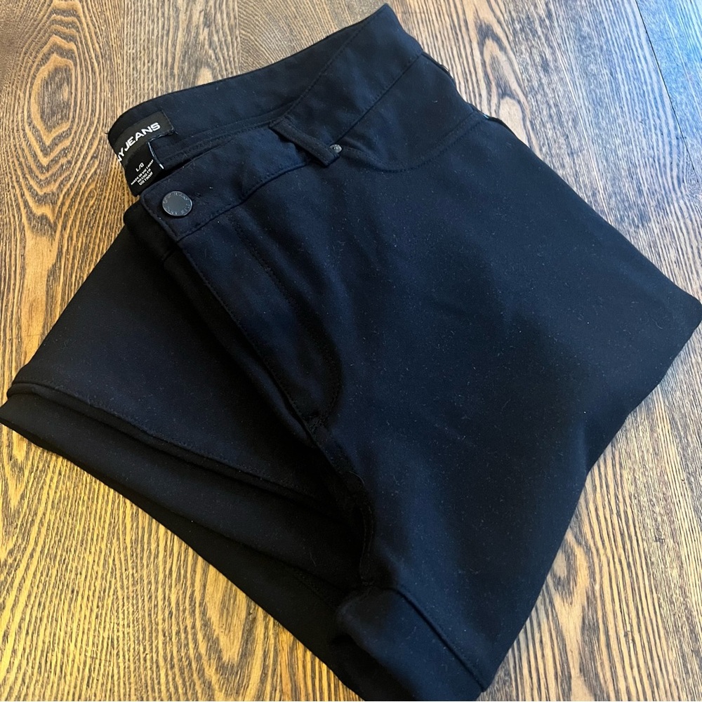 LG DKNY Black Denim Stretch Pants